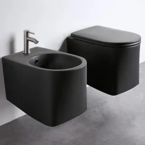 AXA DP WC šolja konzolna rimless crna 8401007, dimenzije 36 × 32 × 50 cm