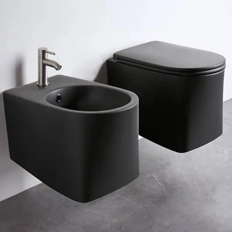 AXA DP WC šolja konzolna rimless crna 8401007, dimenzije 36 × 32 × 50 cm