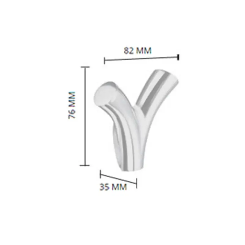 Tehnički prikaz SMEDBO Life kukice 1/2 GK102, širina 8,2 cm, visina 7,6 cm, dubina 3,5 cm