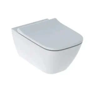 Geberit Smyle WC šolja konzolna set sa WC daskom rimfree 500.683.00.2 bela, dimenzije 35,5 × 37,5 × 54 cm