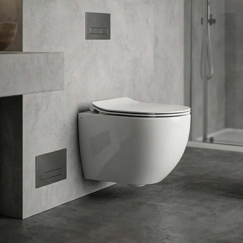 AXA Glomp WC šolja konzolna rimless bela 0201201, dimenzije 37 × 32,5 × 46 cm