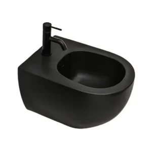 AXA Glomp konzolni bide crni 0202007 sanitarna keramika, dimenzije 36,5 × 32 × 51 cm, bide za kupatilo