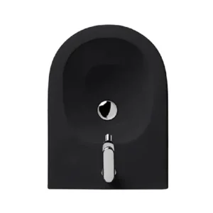 AXA Glomp back-to-wall bide 0202207 sanitarna keramika u crnoj boji, dimenzije 36,5 × 42,5 × 51 cm, bide za kupatilo
