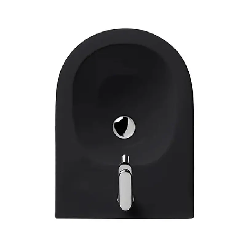 AXA Glomp back-to-wall bide 0202207 sanitarna keramika u crnoj boji, dimenzije 36,5 × 42,5 × 51 cm, bide za kupatilo