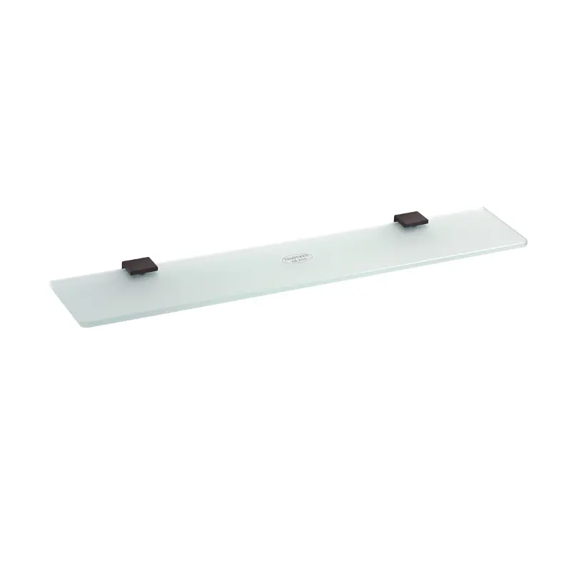 BEMETA Nero staklena polica etažer 600 mm 135002240, mesing i staklo, crna boja, dimenzije 60 × 1,9 × 11,8 cm