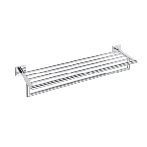 BEMETA Beta držač peškira 600 mm sa šipkom 132205072, mesing, srebrna boja, dimenzije 65,5 × 10,6 × 21,5 cm