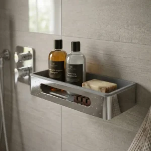Bemeta Cytro polica za sapun hrom zidna – polica za kupatilo sa otvorom za odvod vode
