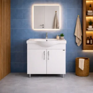 Pino Art Albatros lavabo sa ormarićem 80 cm bela
