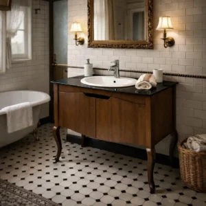 Lavabo sa ormaricem Pino Art Rustik 95 cm drvo