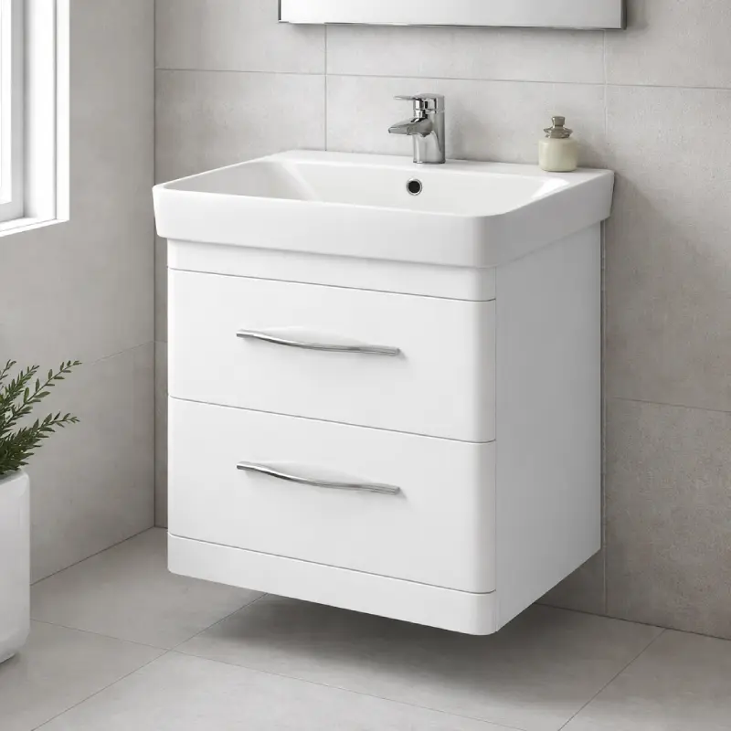 Lavabo sa ormaricem Pino Art Luxor 50 cm bela