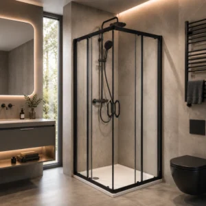 HÜPPE X1 Black tuš kabina 90x90 cm crna sa providnim staklom