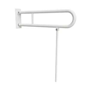 BEMETA Help U rukohvat sklopivi 750 mm beli sa opornom nogom 301606304N za kupatila bez barijera, dimenzije 10 × 80 × 76.6 cm