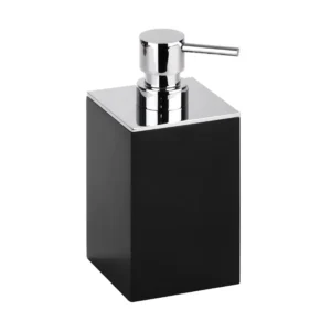 BEMETA Gamma dozator sapuna crni 145609310, zapremina punjenja 200 ml, dimenzije 7.5 × 16 × 8.6 cm, za lavabo i kupatilo