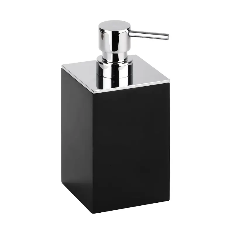 BEMETA Gamma dozator sapuna crni 145609310, zapremina punjenja 200 ml, dimenzije 7.5 × 16 × 8.6 cm, za lavabo i kupatilo