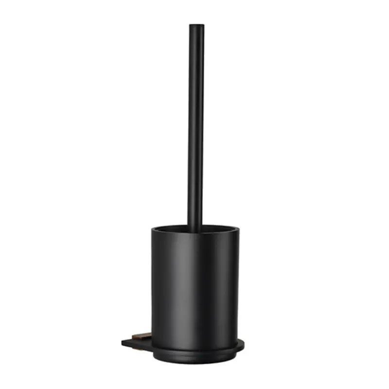 BEMETA Galla WC četka 108113010, zidna montaža, crna mat i zlatno-bakarna boja, dimenzije 10.5 × 36 × 11.9 cm