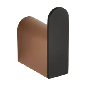 BEMETA Galla kukica 108106020, crna mat i zlatno-bakarna boja, dimenzije 2 × 6 × 4.6 cm, za peškir ili ogrtač
