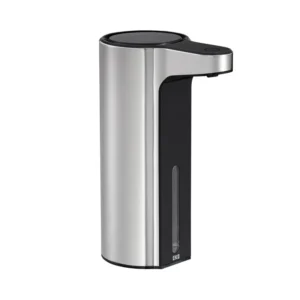 BEMETA Hotel automatski dozator sapuna 250 ml 137209155, srebrno-crna mat boja, nerđajući čelik i plastika, dimenzije 7 × 17.5 × 12 cm