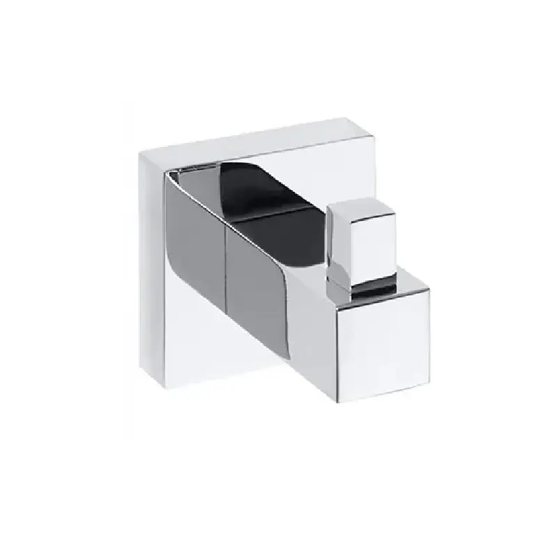 BEMETA Beta kukica 132306172-1, mesing, hrom visoki sjaj, dimenzije 5.5 × 5.5 × 5 cm, montaža bušenjem ili lepljenjem