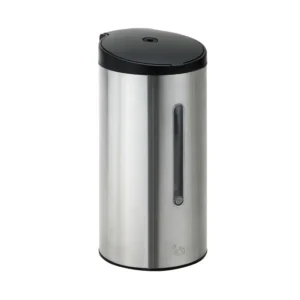 BEMETA Hotel automatski dozator sapuna 700 ml 141109195, nerđajući čelik i plastika, srebrno-crna mat boja, dimenzije 10.2 × 22 × 11 cm