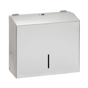 BEMETA Hotel dispenzer papirnih ubrusa 113103035, nerđajući čelik, mat hrom, dimenzije 28 × 24.5 × 10.5 cm