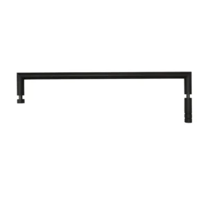 BEMETA Dark držač peškira za staklo 620 mm 104204320, crna mat izvedba, dimenzije 62 × 2 × 13.3 cm