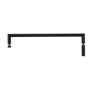 BEMETA Dark držač peškira za staklo 450 mm 104204310, crna mat izvedba, dimenzije 47 × 2 × 13.3 cm