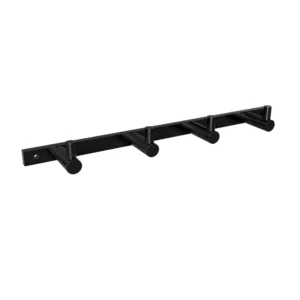 BEMETA Dark vešalica sa 4 kukice 104606100, crna mat izvedba, mesing, dimenzije 27 × 2.5 × 4 cm
