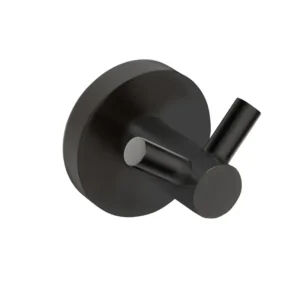 BEMETA Dark dupla kukica 104106030, crna mat izvedba, mesing, dimenzije 5.5 × 5.5 × 5 cm