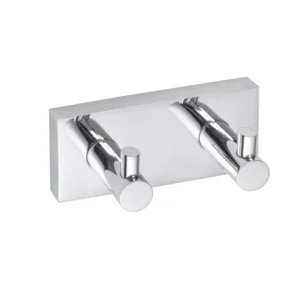 BEMETA Beta dupla kukica 132405202, mesing, hrom visoki sjaj, dimenzije 12 × 5.5 × 5 cm