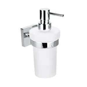 BEMETA Beta dozator sapuna 132109017, mesing i staklo, hrom visoki sjaj, 230 ml, dimenzije 8 × 19 × 13.3 cm