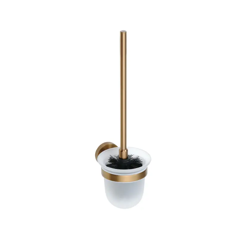 BEMETA Amber WC četka zidna 155113017, mesing i staklo, bronza četkana, dimenzije 9.5 × 36 × 14 cm
