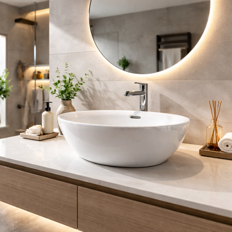 Laufen Pro nadgradni lavabo beli moderni kupatilo sanitarni porcelan minimalistički dizajn