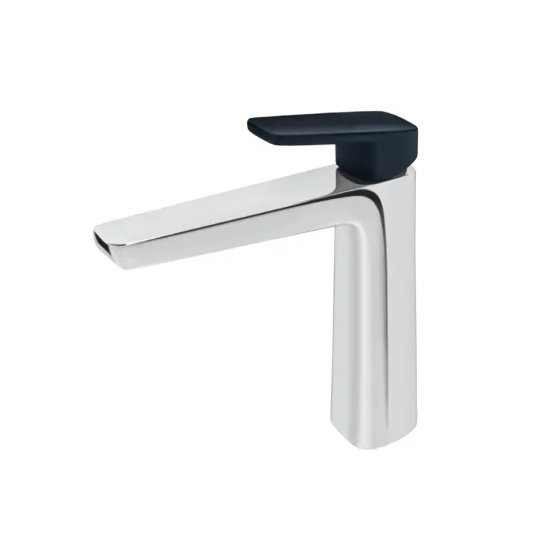 Rosan Stolz Black 130109B slavina za lavabo visoka crna
