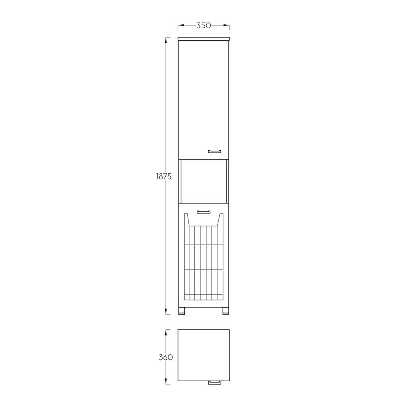 PINO ART Klasik vertikala sa policom (0106) - Slika 3