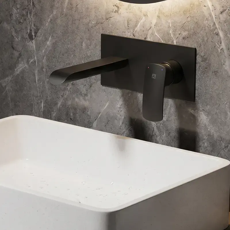 Herz Unitas Elite Black E80B slavina za lavabo ugradna