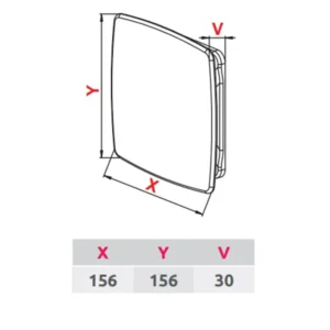 AWENTA PNE100 tehnicki crtez dimenzije