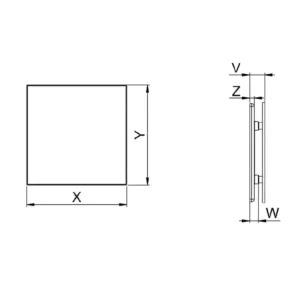 AWENTA PRB100 tehnicki crtez dimenzije