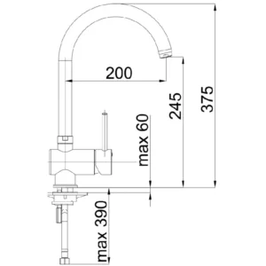 Unitas Fresh F21 slavina za sudoperu 00133 sklopivi izliv