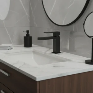 Herz Unitas SQ Black Q11B slavina za lavabo