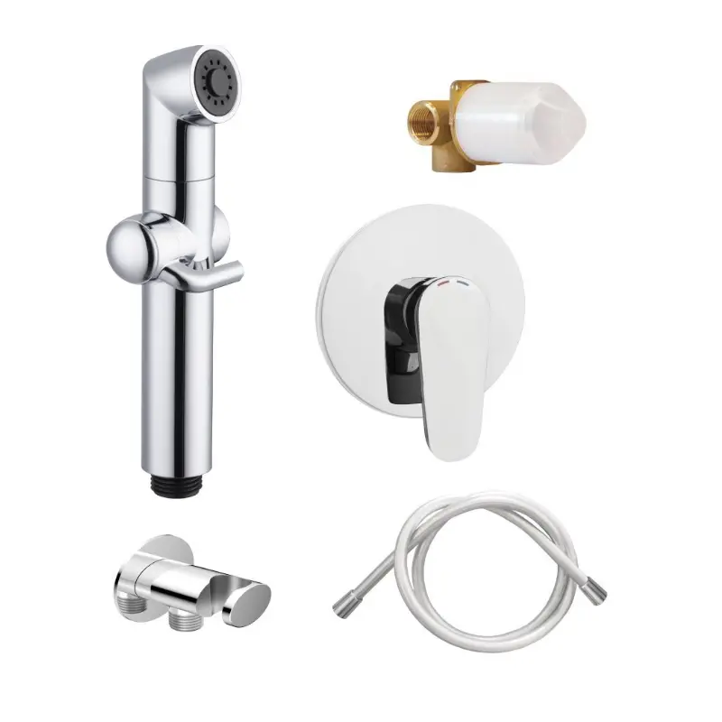 Herz Unitas Infinity UH00363 ugradni higijenski tuš set sa ručicom i crevom hrom