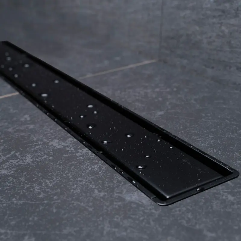 Peštan Confluo Primo Compact Line tuš kanalica 85 cm crna mat 13702526