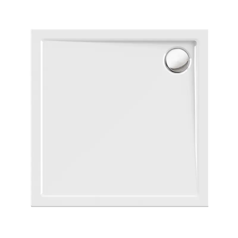 Aquaestil Teso kvadratna tuš kada 90×90 cm bela akrilna (6032060)