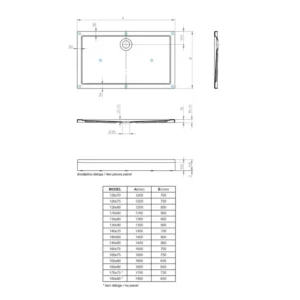 Aquaestil Teso pravougaona tuš kada 120×80 6031830 Aquaestil Teso pravougaona tuš kada 120×80 cm bela akrilna šifra 6031830