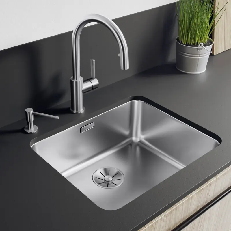 Blanco Solis 500-U podgradna sudopera 54x44 cm brušeni inox (526122) - Slika 2