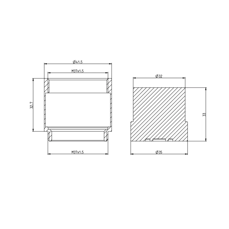 Herz Unitas UH12703 produžni element za ugradnu slavinu 25 mm
