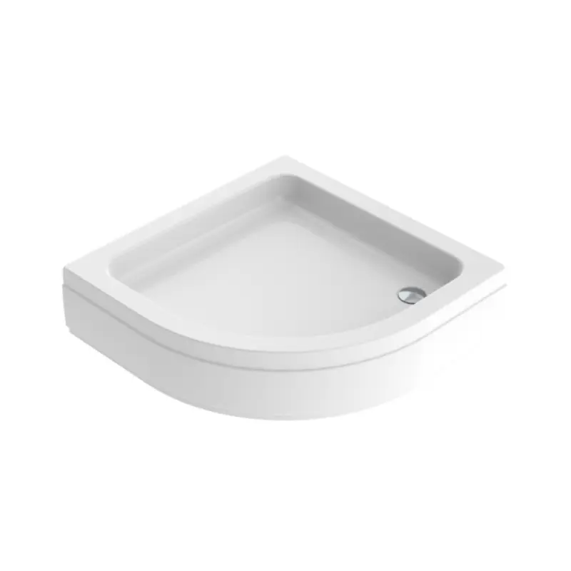 Aquaestil Lonja R80 polukružna tuš kada sa oblogom 80×80 cm bela akrilna (6070040) - Slika 2