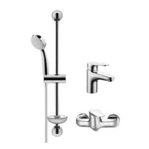 Herz Unitas Infinity UH00070 tuš set 3u1 sa tuš ružom i slavinom za kadu hrom