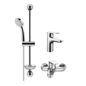 Herz Unitas Infinity UH00059 set slavina 3u1 za lavabo i kadu hrom