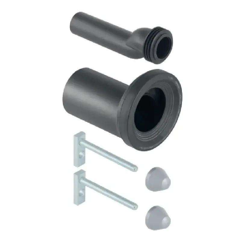 GEBERIT set priključaka za konzolnu WC šolju 405.116.00.1 sa ravnim PP priključkom Ø90 mm i 2 EPDM manžetne Ø90/110 mm
