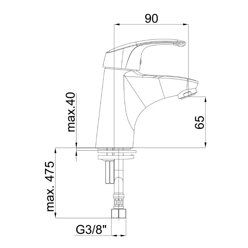 Herz Unitas Project M10 slavina za lavabo (UH00026) - Slika 3